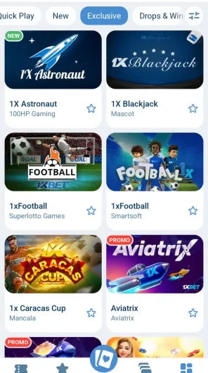 1xBet screenshot