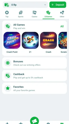 22Bet screenshot