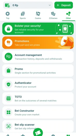 22Bet screenshot