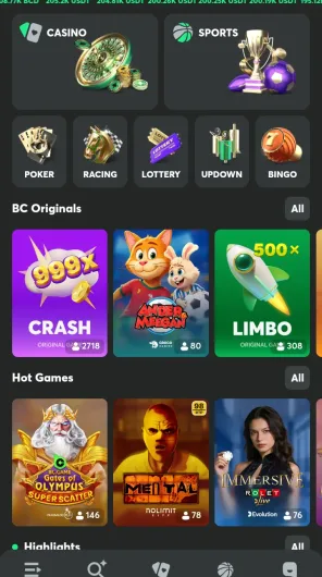 BC.Game screenshot