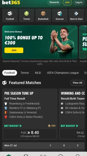 bet365 screenshot