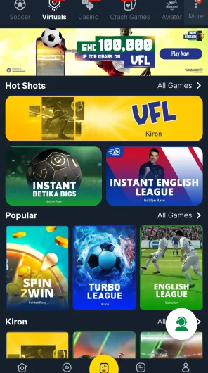 Betika screenshot