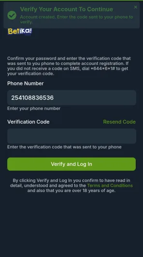 Betika screenshot