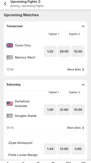 Betway Sport screenshot