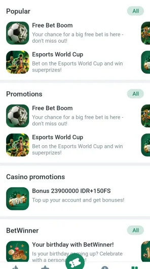 Betwinner screenshot