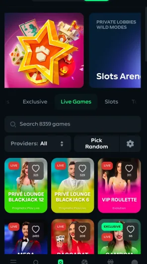 Gamdom screenshot