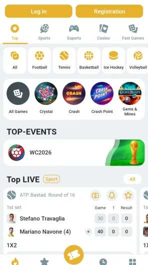 Melbet screenshot