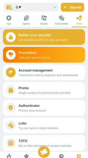 Melbet screenshot