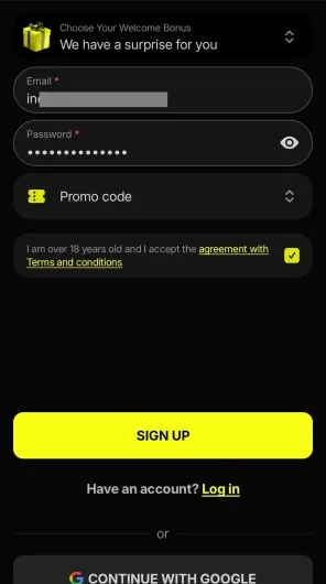 Parimatch screenshot
