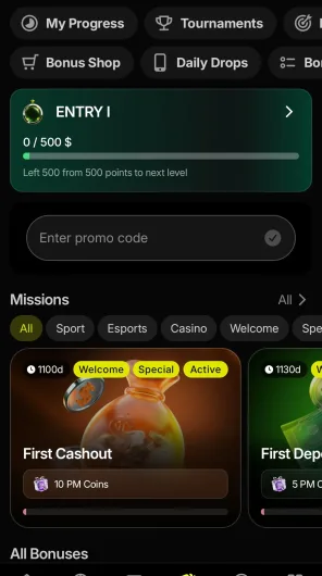 Parimatch screenshot