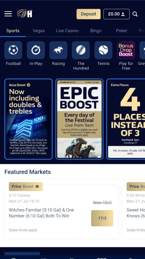 William Hill screenshot