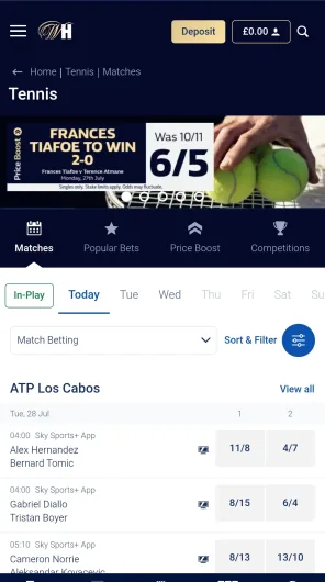 William Hill screenshot