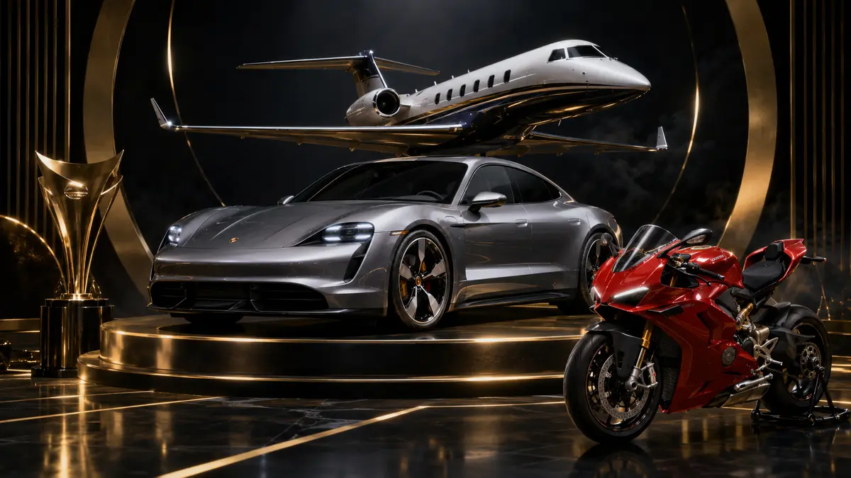 Porsche Taycan Turbo, the top prize in the MelBet Beyond Limits Grand Final
