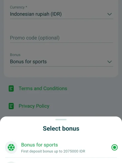 Enter your phone number and currency