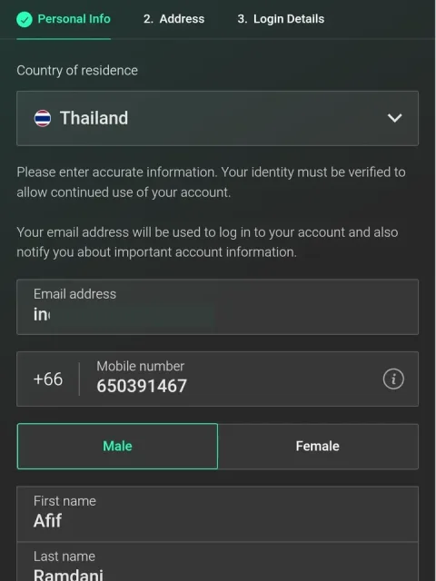 Personal Info