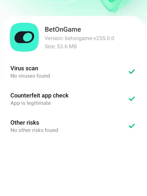 Check the scan result
