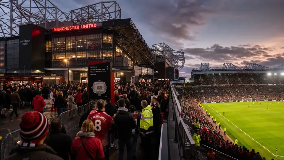 Betway branding on matchday signage at Old Trafford.