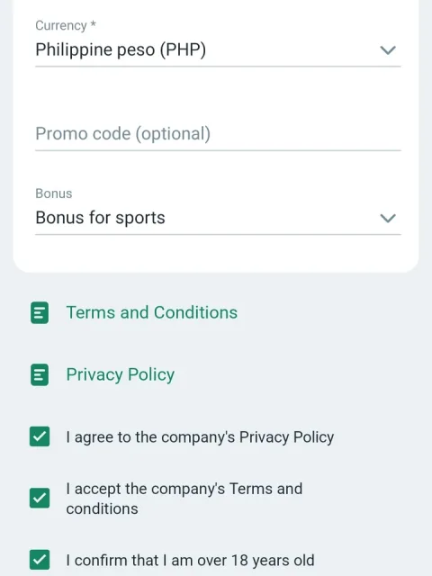 Set your country and currency