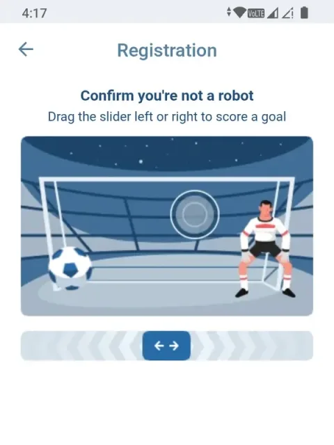 Complete the "not a robot" check