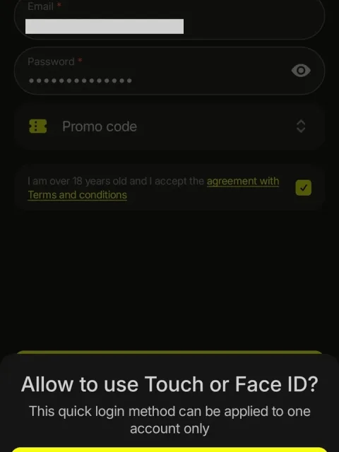 Optionally enable Touch or Face ID