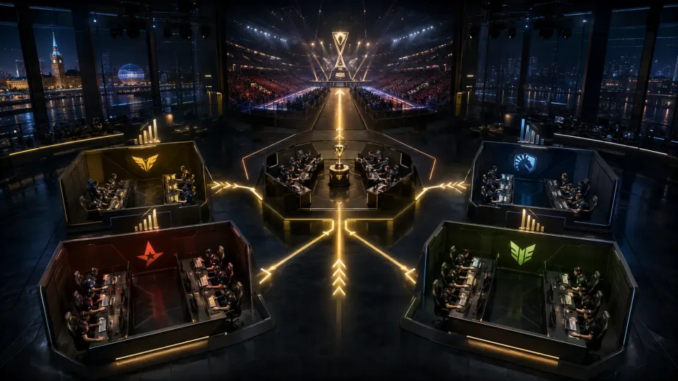 Beat II's four-group GSL stage feeds a single-elimination playoff, the same format structure used across most of Tier 1 and Tier 2 Counter-Strike.